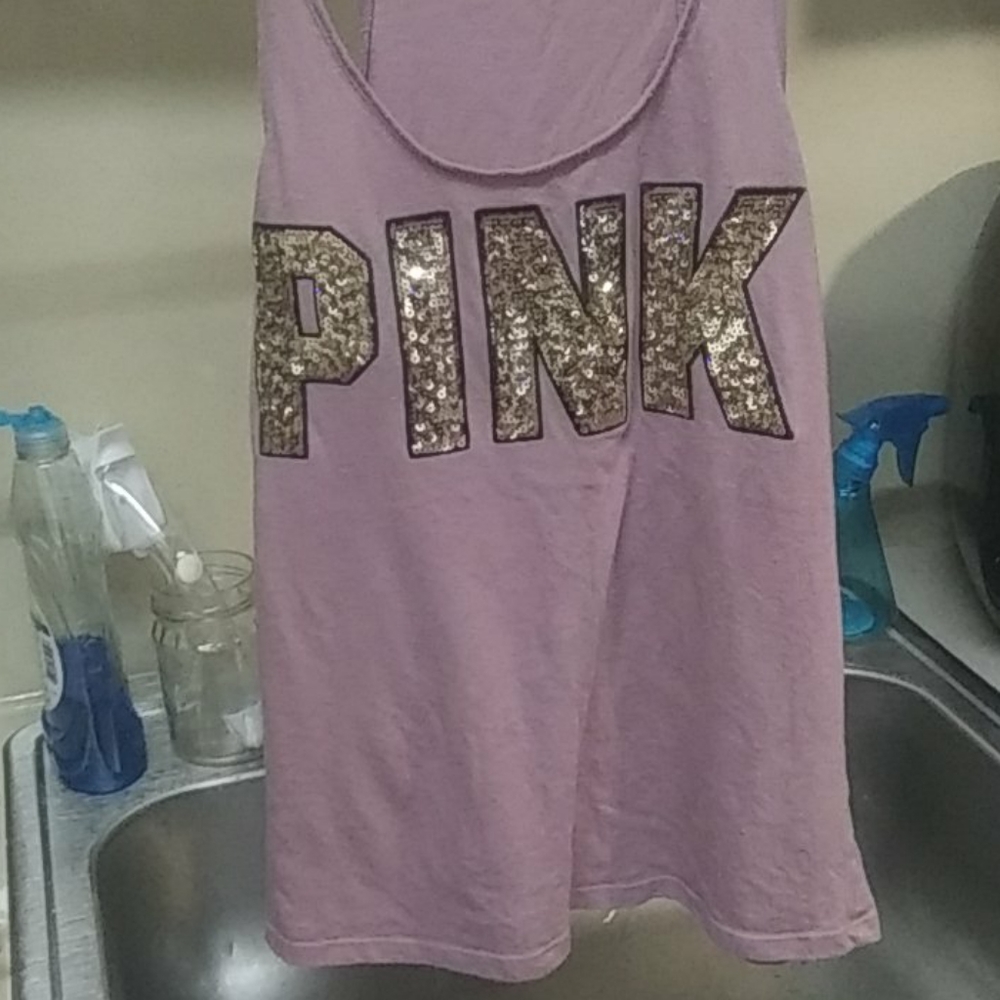Pink Tank Top.